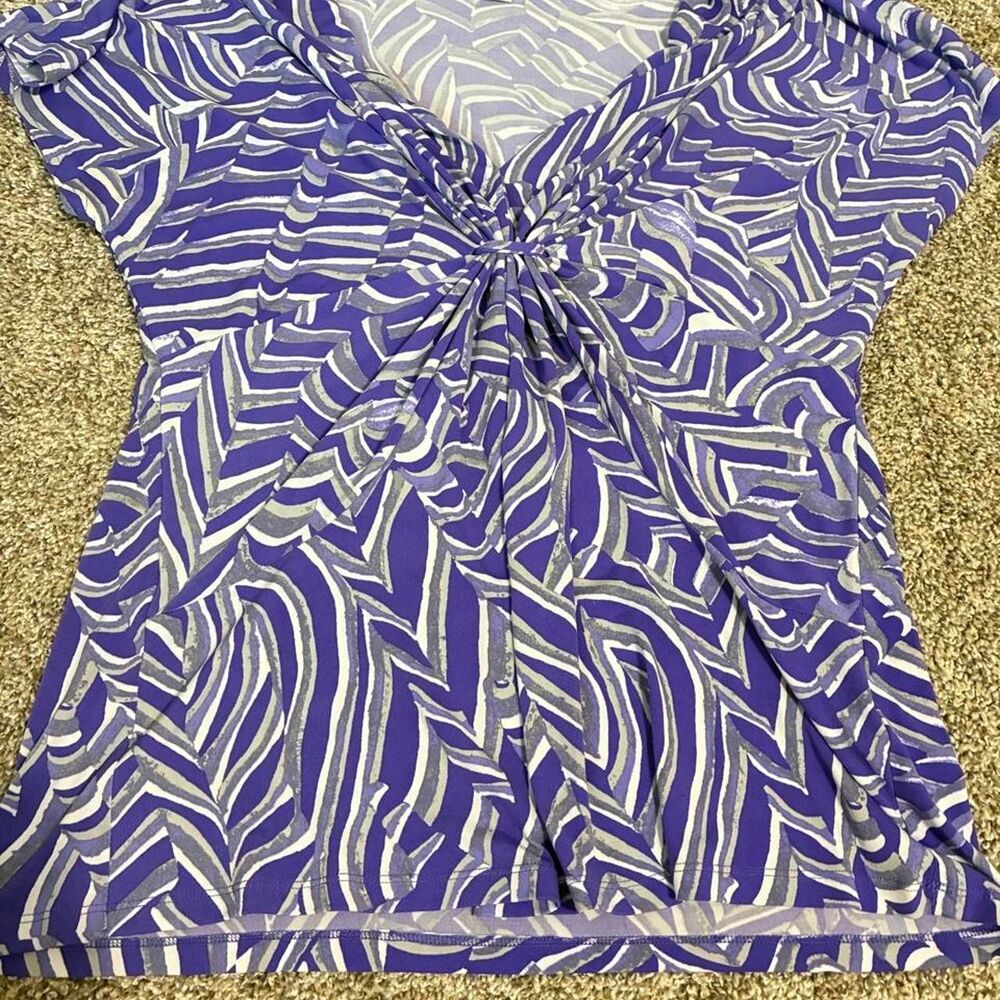 Yves-saint-laurent Women's Purple and Blue Blouse